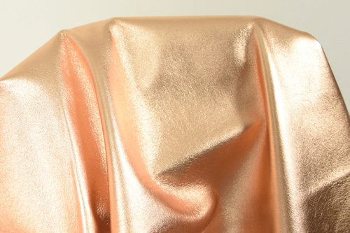 Lammleder copper kupfer-metallic Glattleder weiches Glamour-Leder 0,5-0,6 mm #5260