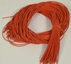 Lederschnur rund orange 2 mm / 1 m Lederband Lederriemen vegetabile Gerbung