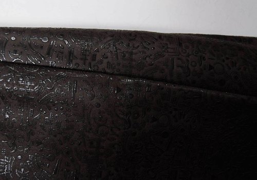 Taschenleder soft brasil-braun "Runen" 0,8-1,0 mm Lederhaut Leder #4776