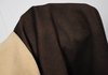Ziegenleder Velours "Dirty Bill" muskat-braun Antik 0,8-1,0 mm Ziegenvelours Used-Look-Leder #ts02