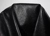 Lammleder Nappa in Peccary-Leder-Optik soft schwarz 0,5-0,7 mm Lederhaut Leder #l185