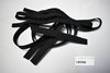 100 cm Lederriemen Lederband 1,0-1,2 mm schwarz Breite 5 mm Veloursleder-Riemen #lrd06