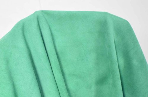 Ziegenleder Velours soft Lederhaut grün 0,6-0,7 mm Leder #5003x