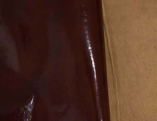 Taschenleder Lackleder Lammleder soft dunkelbraun 0,7-0,9 mm #5367
