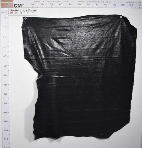 Ital. Taschenleder Kalbsleder "Tonic" schwarz 1,2-1,4 mm Einzelstück #44376