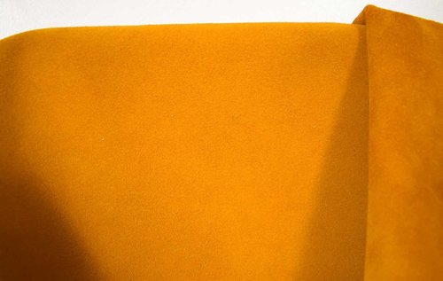 Spaltvelour soft Rindsleder senf-gelb 1,4-1,6 mm Lederhaut Leder #1243