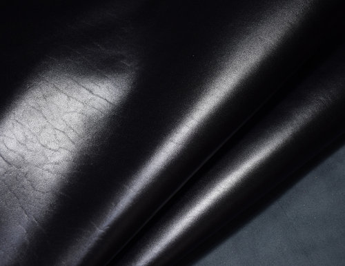 Pferdeleder glatt Box-Leather schwarz 1,0-1,2 mm Taschenleder #2415