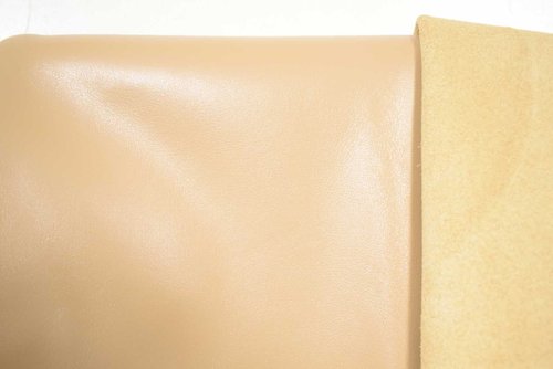 Taschenleder Glattleder "Plurette" Kalbsleder sand (braun) 0,9-1,1 mm #n807