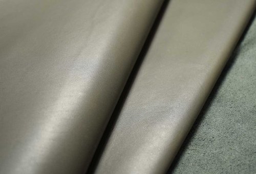 Taschenleder soft Kalbsleder glatt grau 0,8-1,0 mm #4804