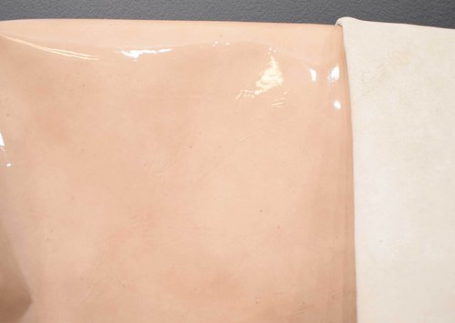 Taschenleder "Perla" soft Kalbsleder creme-farben 0,8-1,0 mm Lackleder #lx13