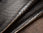 Taschenleder Kalbsleder Kroko-Optik "Classic" schwarz-braun 1,0-1,2 mm Einzelstück #29060