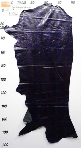 Taschenleder Kalbsleder Eidechsen-Optik "Naja" viola-lila 1,2-1,4 mm Einzelstück #29090