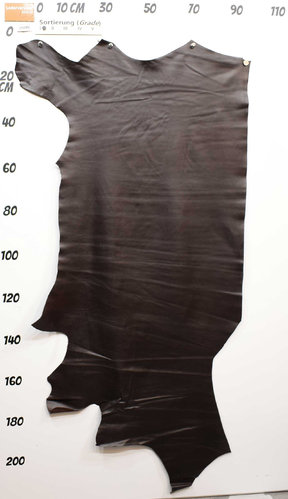 Taschenleder Kalbsleder Nappa Classic dunkel-braun 1,3-1,5 mm Einzelstück #29096