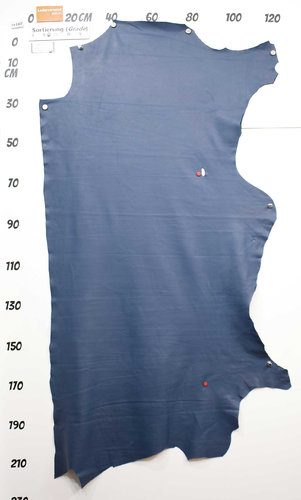 Taschenleder Kalbsleder "Turia" softgriff blau 1,2-1,4 mm Einzelstück #29160