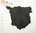 Lammleder Nubuk soft matt-schwarz anthrazit 0,5-0,7 mm #l275