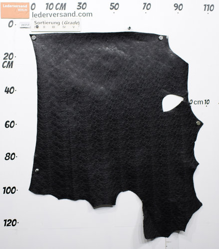 Taschenleder Kalbsleder Nature Caotico schwarz 0,8-1,0 mm Einzelstück #jk058