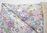 Ital. Taschenleder Summer Kalbsleder buntes Blumen-Mosaik auf grau 0,9-1,1 mm #jx05
