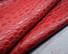 Taschenleder Gürtelleder Kroko-Optik "Pietro" kirsch-rot 1,2-1,6 mm #tw24