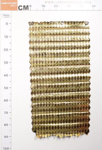 Taschenleder Schlangenleder Patchwork-Bogen gold 0,5-0,7 mm Einzelstück #spw04