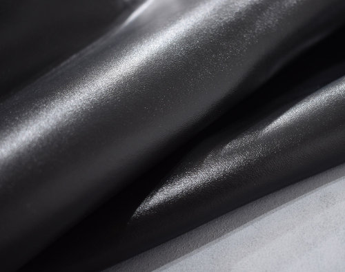 Taschenleder Gürtelleder Spaltleder glatt schwarz 0,8-1,2 mm #ty16