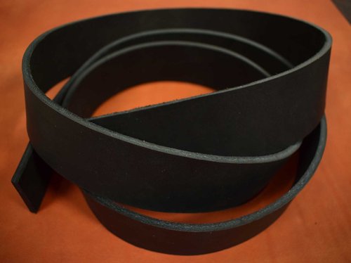 Lederriemen 120 cm Einzelstück schwarz naturell Breite 2,0 cm, Stärke 3,6-4,0 mm #rev67