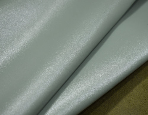Taschenleder Gürtelleder Spaltleder glatt grau-grün 0,6-0,8 mm #ty43