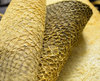 Echtes Kabeljau Fischleder naturell ocker-gelb 0,5-0,7 mm #f229