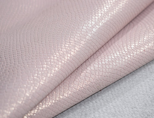 Taschenleder Schlangen-Optik "Jolly" skin rosa Perlmutt-Glanz 1,0-1,2 mm #tk65