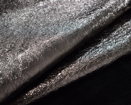 Taschenleder Blade metallic Kalbsleder stahl 1,0-1,2 mm #tk90