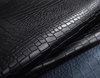 Taschenleder Kroko-Optik Valentina matt schwarz 0,8-1,0 mm #jx11