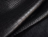 Ital. Taschenleder Meriva Dundee Kroko-Optik schwarz 0,8-1,0 mm #jx12