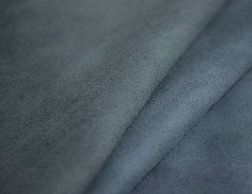 Lammvelour Lammleder super-soft blau-grau 0,5-0,7 mm Bastelleder #l331
