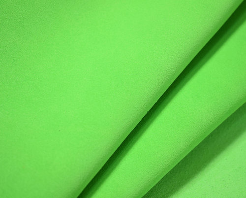 Ital. Kalbsleder Pisa Flua Spaltvelour soft neon-grün 1,2-1,4 mm #cv52