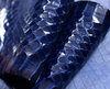 Echtes Wasserschlangenleder blau 0,1-0,2 mm Schlangenleder #wsk15