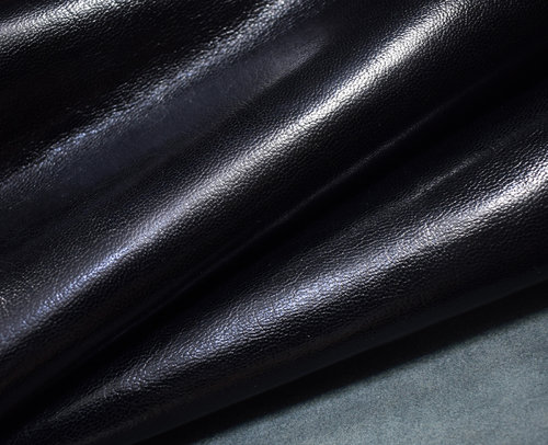 Ziegennappa Ziegenleder Taschenleder soft schwarz antik 0,6-0,8 mm Restposten #2008