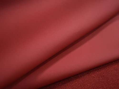 Autoleder von Boxmark glatt halbe Häute classic-rot 1,0-1,2 mm #a50