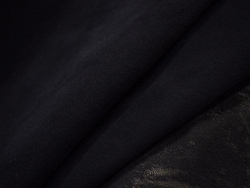 Taschenleder Lammleder Velours soft schwarz 0,7-0,9 mm #gk17