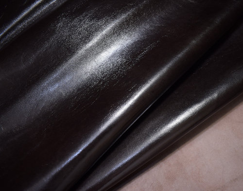 Taschenleder Ziegenleder Classic Restposten moro (dunkel-braun) 0,5-0,6 mm #2029