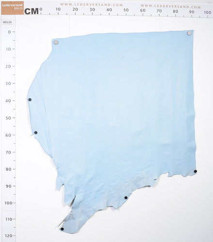 Rindsleder Taschenleder Classic Nappa baby-blau 1,0-1,2 mm Einzelstück #89115