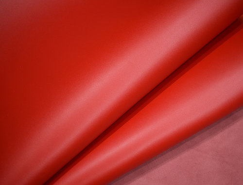 Sattlerleder Gürtelleder Rindsleder glatt rot 1,6-1,8 mm #mc50