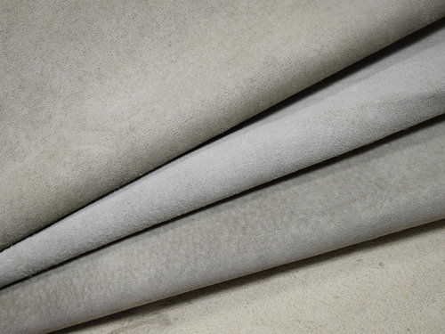 Schweinsleder Velours grau 0,5-0,7 mm Orig. DDR-Produktion Leder #d312